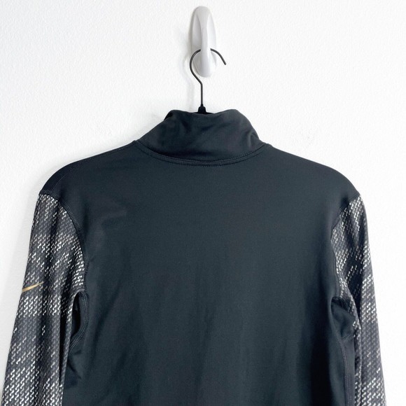Nike Pro Half Zip Pullover Women’s Medium Black Stretch Athletic Casual Workout - Picture 6 of 13